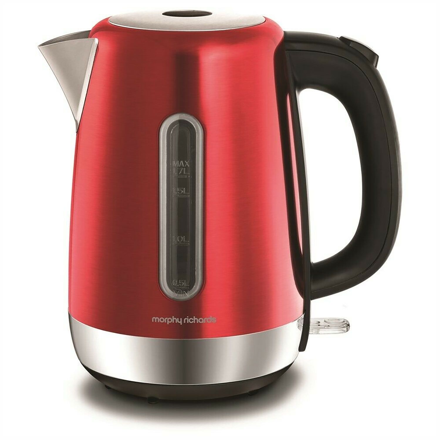 morphy richards red kettle and toaster