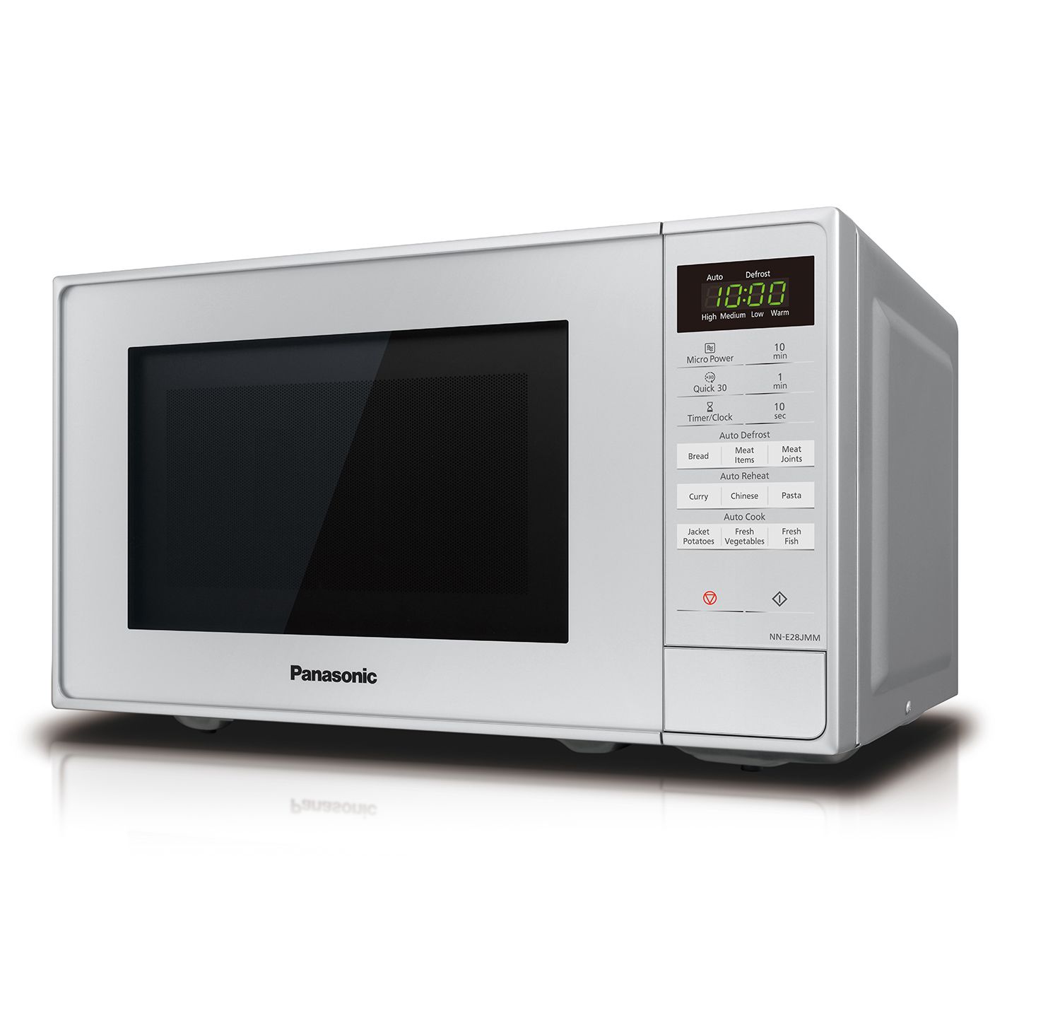 Panasonic Nne28jmmbpq Silver Microwave Hbh Woolacotts Cornwall And