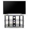 TTAP Vantage 105cm Glass TV Stand - Black