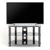 TTAP Vantage 120cm Glass TV Stand - Black
