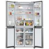 Haier HCR3818ENMM American Fridge Freezer - Inox