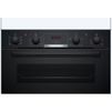 Bosch Series 4 Built-Under Double Oven - Black