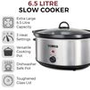 Tower T16040 6.5L Slow Cooker - St/Steel