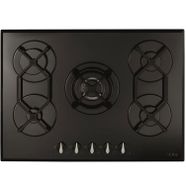 CDA HVG721BL 70cm Gas Hob - Black Glass