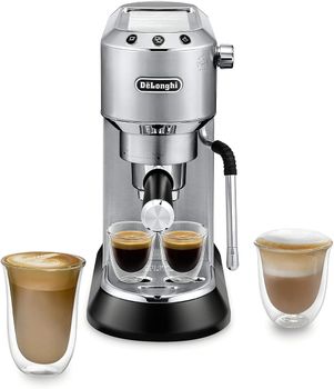 De'Longhi Dedica Arte Espresso Coffee Machine - S/Steel