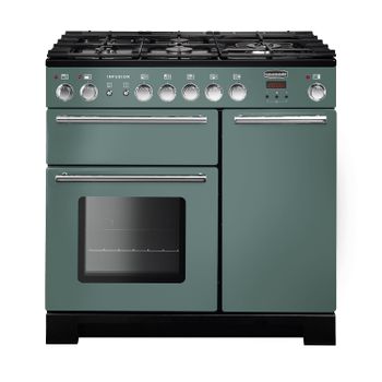 Rangemaster Infusion 90 Dual Fuel Range - Mineral Green