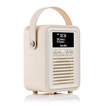 ViewQuest Retro Mini DAB Radio - Cream