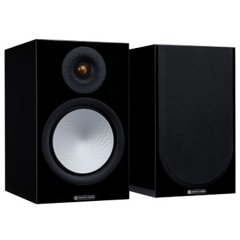 Monitor Silver 100 7G Bookshelf Speakers - Gloss Black