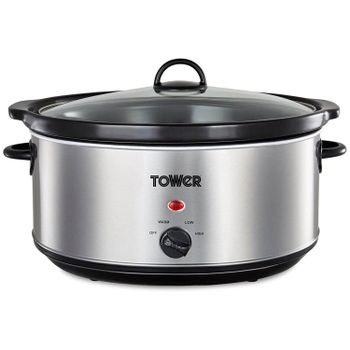 Tower T16040 6.5L Slow Cooker - St/Steel