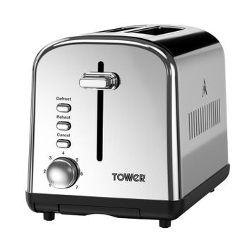 Tower T20014 2 Slice Toaster - St/Steel