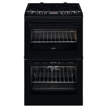 Zanussi ZCV46250BA 55cm Electric Cooker - Black